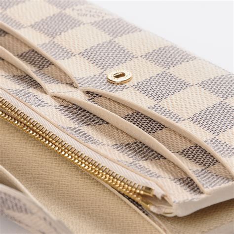 lv emilie wallet damier azur